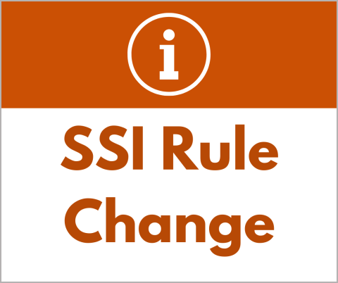 Information about an SSI Rule Change